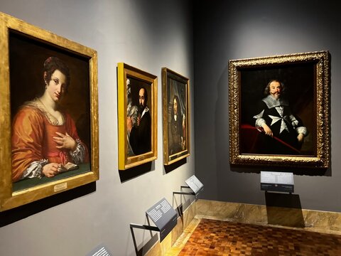 Milan, Italy, October 6, 2024. Museum, Art Gallery in Milan. Pinacoteca di Brera