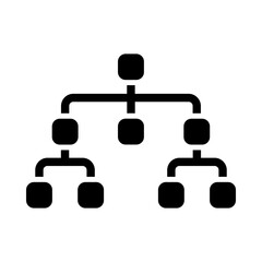 Fototapeta premium Structure glyph icon