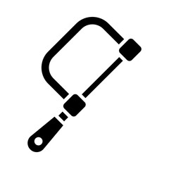 Fretsaw glyph icon