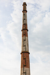 Naklejka premium Power plant chimney