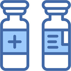 Ampoule, Vial, Serum , Vaccine, Medicine Icon
