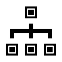 Obraz premium Organizational Chart glyph icon