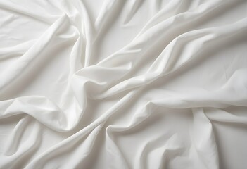 Obraz premium White crumpled fabric