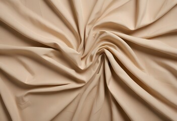 Beige crumpled fabric