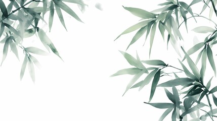 Obraz premium Traditional Chinese bamboo texture illustration poster background