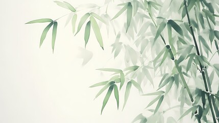 Traditional Chinese bamboo texture illustration poster background