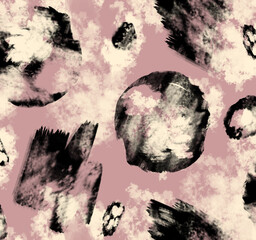 Seamless tissue pattern, brush strokes print.