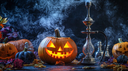 hookah with halloween theme