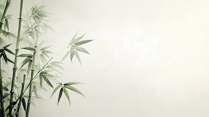 Traditional Chinese bamboo texture illustration poster background