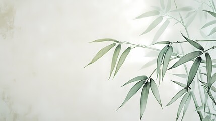 Traditional Chinese bamboo texture illustration poster background