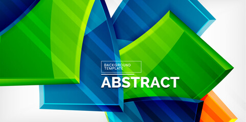 Vector abstract color geometric shapes. Illustration For Wallpaper, Banner, Background, Card, Book Illustration, landing page