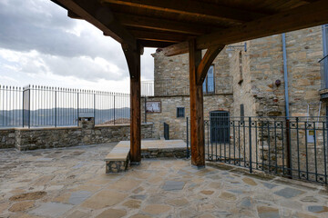 A stone house in Guardia Perticara, a village in Basilicata in Italy.