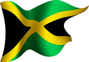 Jamaica Realistic 3D Waving Flag