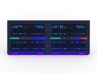 Fortschrittliche, rackmontierbare Servereinheit mit LED-Anzeigen für die technische Infrastruktur