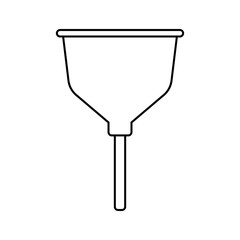 Funnel line icon editable stroke hand drawn vector clipart