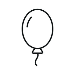 Balloon line icon editable stroke vector object isolated