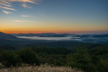 日本の鳥取県のとても美しい大山