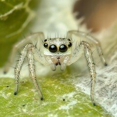 Jumping Spider Close Up: Macro Photography of a Tiny Creature