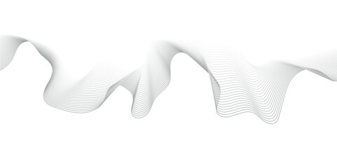 Obraz premium Abstract vector background with wavy lines 