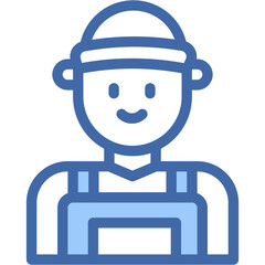 Vector Icon Technician, Electrician, Caucasian, Professions and Jobs, Worker