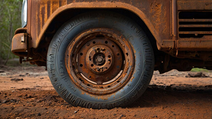 paints the truck's undercarriage and suspension. Rust-Red Spray