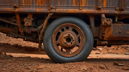 paints the truck's undercarriage and suspension. Rust-Red Spray