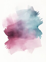 watercolor, minimalism, pastel color palette, thick brushstrokes, white background, simple