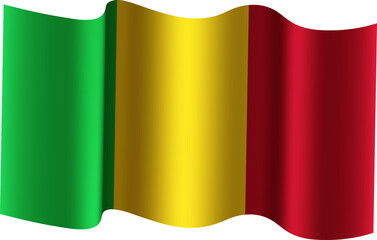 Mali Realistic 3D Waving Flag