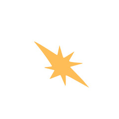 abstract single star vector