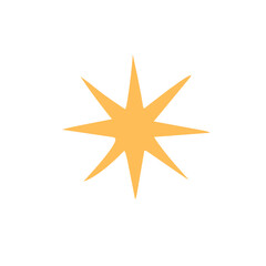abstract single star vector