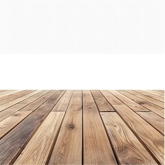 Wooden floor isolated on transparent background.