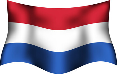 Netherlands Realistic 3D Waving Flag