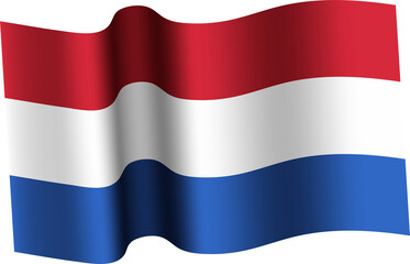 Netherlands Realistic 3D Waving Flag