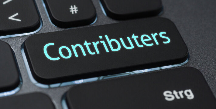 Illuminated keyboard with a labeled key - Contributers