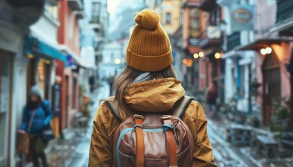 Fototapeta premium Budget travel strategies for exploring new places affordably, creative and practical, Urban, Soft tones, Photograph, Economical travel