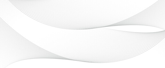 Technology abstract lines on white background. Abstract white blend digital technology flowing wave lines background. Modern glowing moving lines