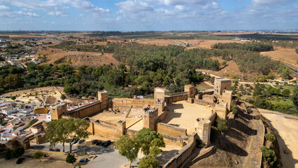 Obraz premium Vista aérea del castillo de Alcalá de Guadaíra