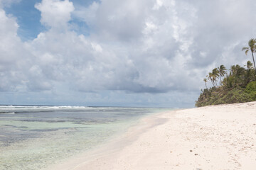 Beach in Fuvamulah in the Maldives