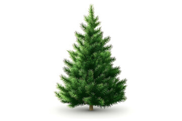 Fototapeta premium festive christmas tree illustration isolated on white background for design