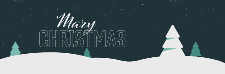 Merry christmas banner. Christmas poster. Vector