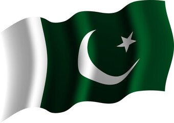 Pakistan Realistic 3D Waving Flag
