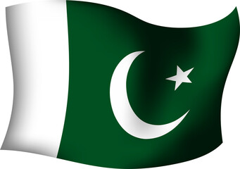 Pakistan Realistic 3D Waving Flag