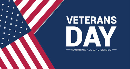 Veteran’s Day is a National Holiday celebrated each year on November 11th. Background, poster, greeting card, banner design