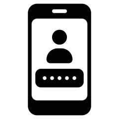 Password Cyber Security icon illustration 