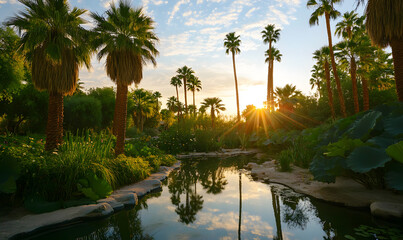 Dreamlike Landscapes and Mystical Gardens with Vibrant Flowers and Glowing Nature