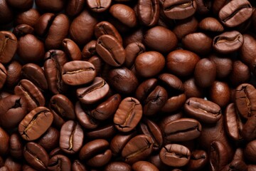 Naklejka premium Coffee beans backgrounds freshness abundance.