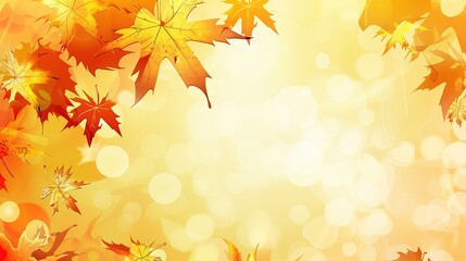 Simple Design in Autumn Background - a charming and seasonal visual. The simple yet elegant design stands out against the beautiful autumn backdrop