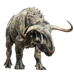 Fototapeta premium Prehistoric Grazer on Transparent Background 