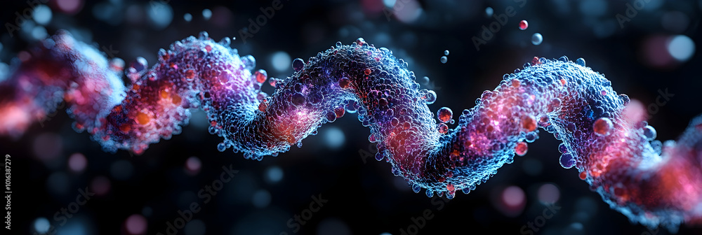 Poster intelligence analyzing genetic data to identify disease risk factors and optimize personalized healt