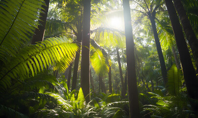 Dreamlike Landscapes and Mystical Gardens with Vibrant Flowers and Glowing Nature